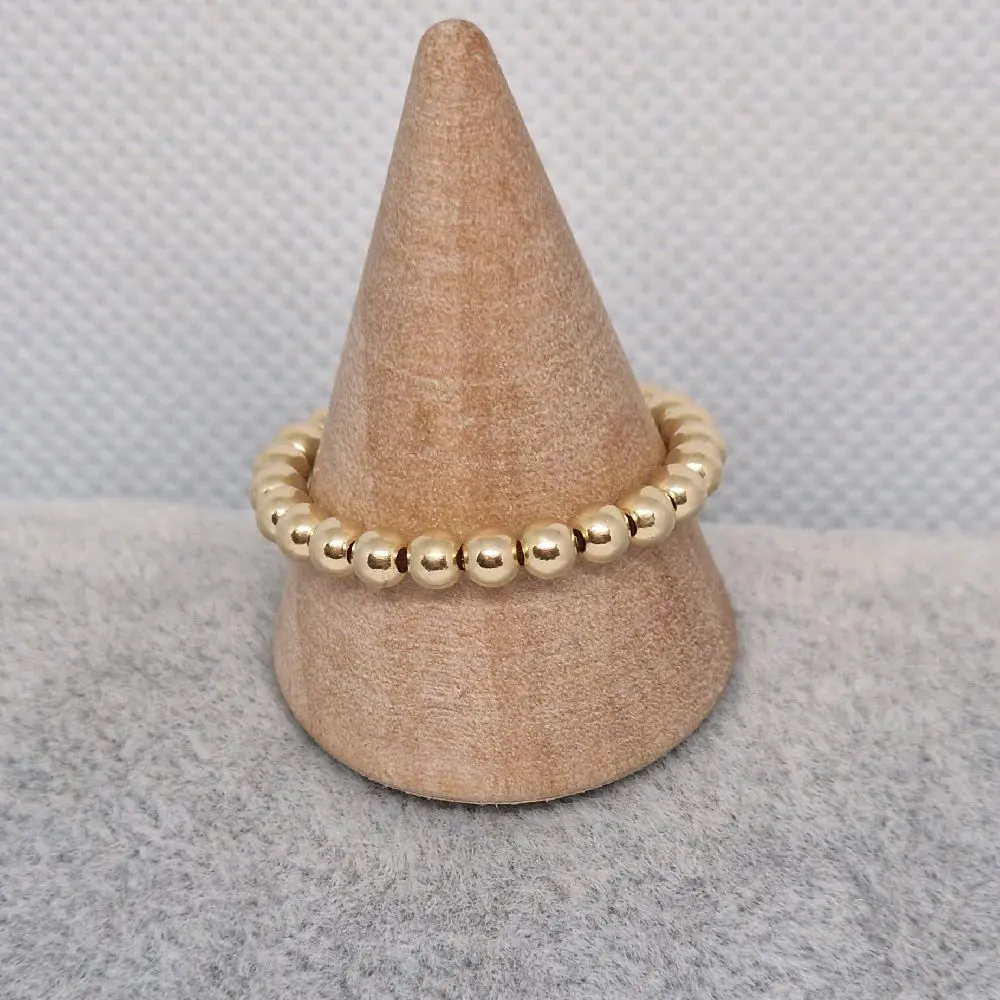 Gold-filled plain stacker ring