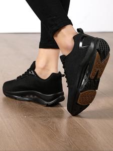 Women's Sporty Lace Up Low Top Workout Sneakers, Gym Shoes, Athletic Shoes, Casual Comfortable Breathable Running Shoes, Outdoor Running Shoes, Sports Running Shoes