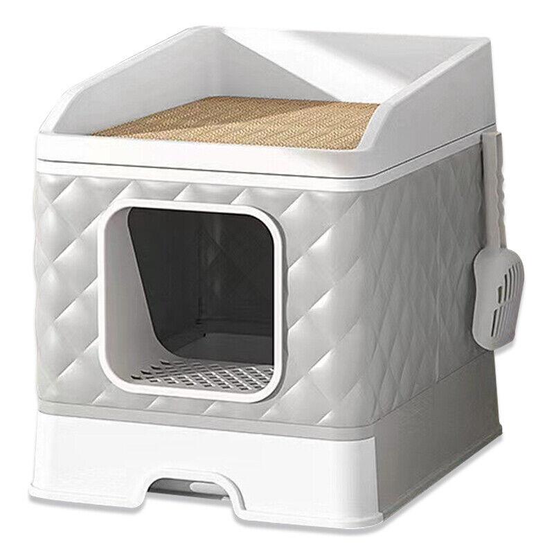 Product Introduction of XL Large Cat Litter BoxAnti-Splashing Cleaning Cat Pan Drawer 26