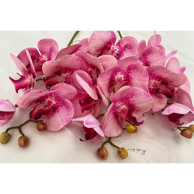 Artificial Orchid, Pink Orchid, Pink Flowers, Real Touch Orchids, Faux Orchid Artificial Flowers Gift for Her, Wedding Flowers, Home Decor 5