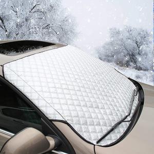 Car Windshield Cover, Heavy Duty Ultra Thick Protective Windscreen Cover - Snow Ice Frost Sun UV Dust Water Resistent - Pefect Fit for Cars SUVs All Years Summer/Winter