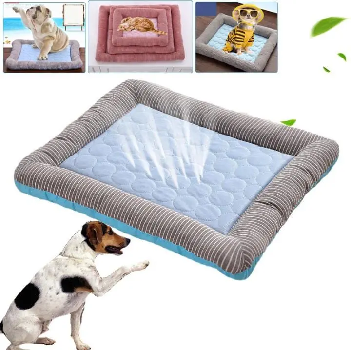 Pet Cooling Pad Bed For Dogs Cats Puppy Kitten Cool Mat Pet Blanket Ice Silk Mat 2