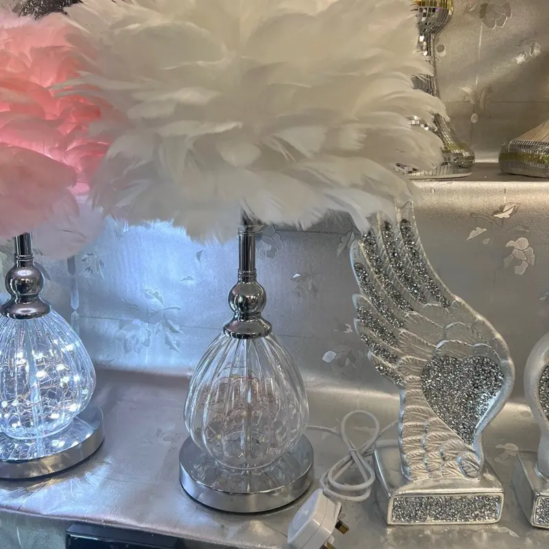 Lushhub Accent Feather Table Lamp 3
