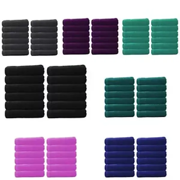 48x Luxury Soft Cotton Face Cloths – Quick Dry, Super Absorbent Washcloths & Towels
