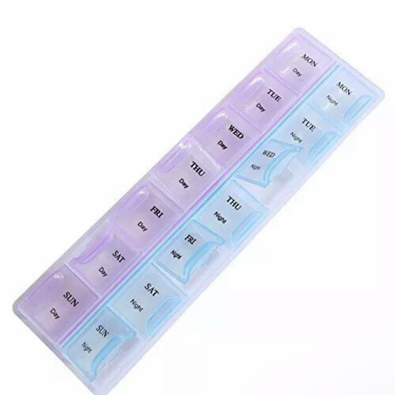 Weekly Daily Pill Box Organiser Tablet Medicine Storage Dispenser 7 Day Night UK - Home Organizer 0