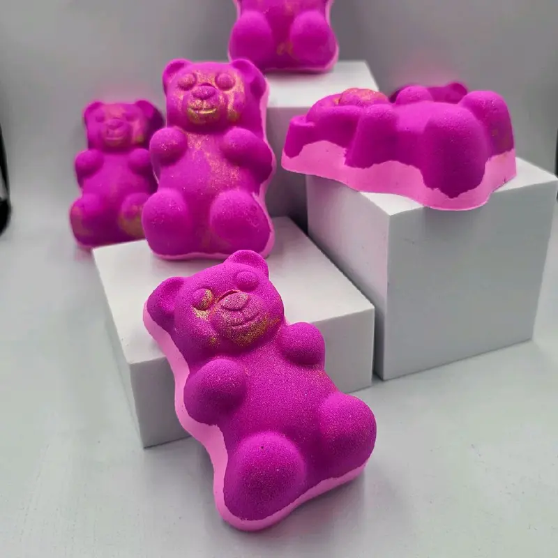 Gummy Bear Bath Bomb Lotus Flower Skincare Moisturizing 7