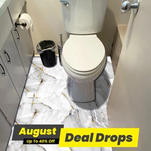 Marble Pattern Tile Sticker, 10pcs Removable Waterproof Self Adhesive Tile Sticker, Decorative Floor Sticker for Bathroom, Decoration, Household Decoration Supplies, Decorative Wall Sticker, High Adhesive Stickers