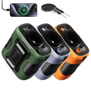 Portable Waist Fan, 100 Speeds USB Cooling Fan Rechargeable Clip-on Fan with Light, Quiet & Powerful Silencer Motor Fan, Digital Display Shirt Fan, Multifunctional Fan