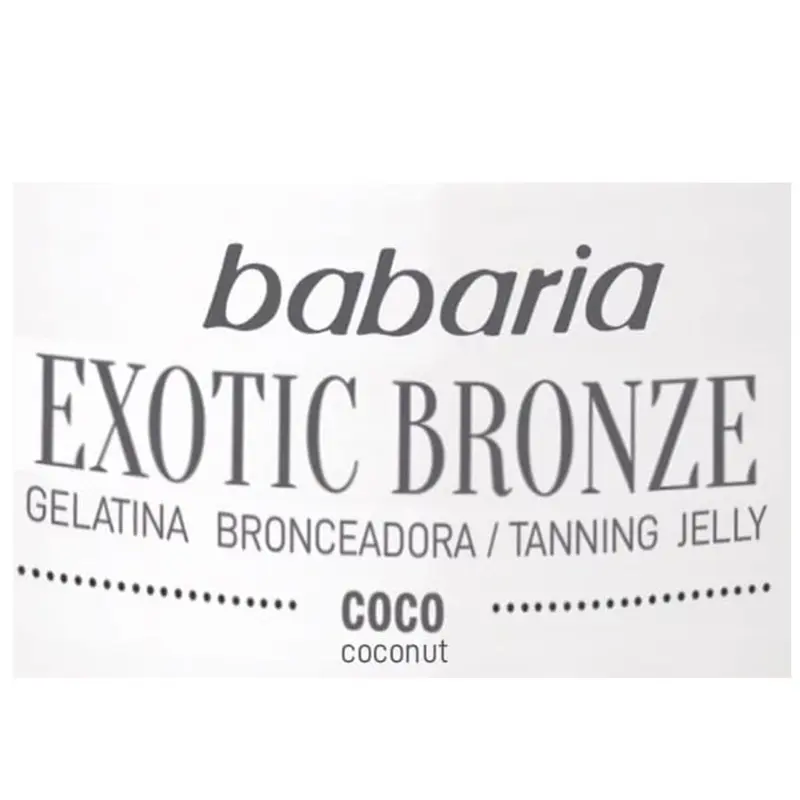 Babaria Coconut  Gel SPF0-75ml Tans skin gently and naturally, suitable for all skin types 2