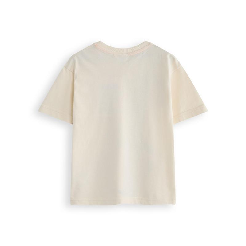 Vanilla Underground x Gruffalo & Friends Unisex Kids Beige The Snail & The Whale Short Sleeved T-Shirt 1