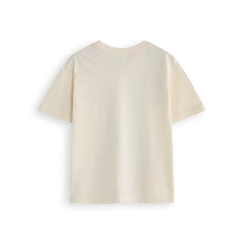 Vanilla Underground x Gruffalo & Friends Unisex Kids Beige The Snail & The Whale Short Sleeved T-Shirt 1