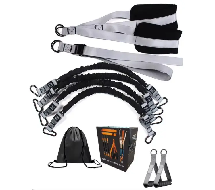2025 Patented Pull-Up Assist Band | Heavy Duty Resistance Bands with Knee Pad | Adjustable Strength Training System 5