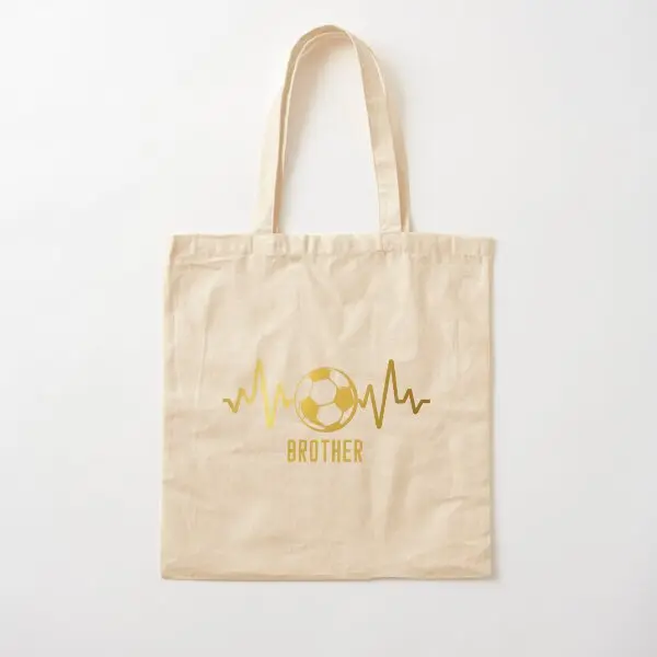 Soccer brother Cotton Totes Bag for Shopping, Gym, Gift for Sport Lover, Soccer Fans