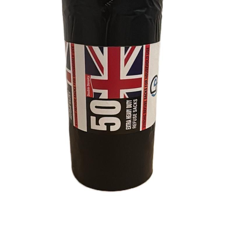 50 Pieces High Quality Bin Bags for Home Use Black Colour 3