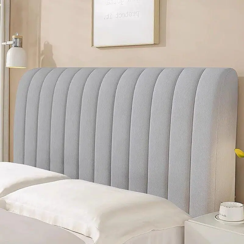 Thick Padded Foam Headboard Cover - Elastic Bed Head Backrest Protector, Modern Minimalist Style, Polyester Material 3