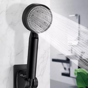 Adjustable Handheld Rainfall Shower Head, 5 Mode High Pressure Showerhead with 1.5m Hose, Shower Head with Hose & Punch-free Bracket Set, Bathroom Supplies, Handheld Shower Attachment