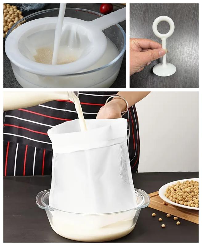 3-Pack Mesh Filter for Soy Milk, Coffee, Yogurt - Durable Polycarbonate (PC) Dispenser Water Filter with Efficient Strainer Design for Improved Filtration 3
