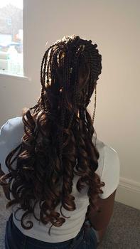 Product Review of Sleek, French Curl Braid Fashion Idol Express, 28" Synthetic Braiding Hair Curled Crochet Hair Extensions from C**s 1