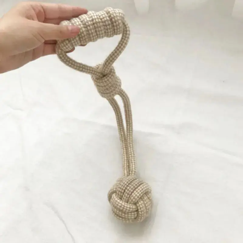 1Pc Cat Dog Knot Toy Cleaning Teeth Grinding Teeth Interest Interactive Wear Resistant Knot Toy Play Entertainment Pet Supplies 3