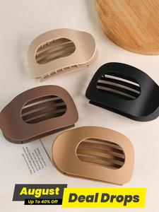 Solid Color Flat Hair Clips, Casual Versatile Hair Accessories for Women, Minimalist Headwear Suitable for Thick Hair, Fashion Hair Accessories for Party, Daily Clothing Decor