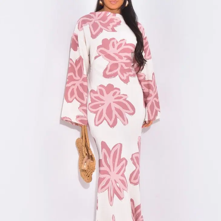 Mina Dress - Casual Women's Dress for Any Occasion - Womenswear Comfort Comfortable Elegance Modest Elegant Formal Workwear Maxi Basic Long Sleeve Minimalist Fit Fabrics 4