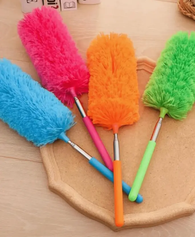 1pc Adjustable Stretch Extend Microfiber Duster, Household Dusting Brush Tool, Anti Dusting Brush, Home Air-Condition Feather Car Furniture Cleaning