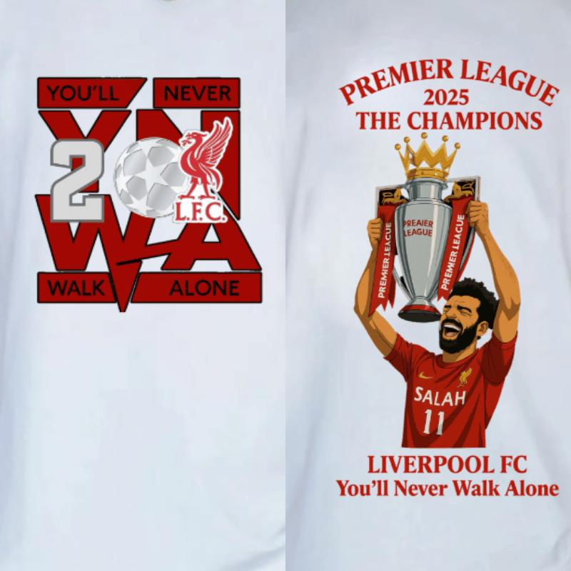 LIVERPOOL is CHAMPIONS PREMIERLEAGUE 2025 double-sided printed T-shirt unisex shirt john pork shirt sublime shirt shirts men designer shirts graphic tee world tshirts invincible shirt 1