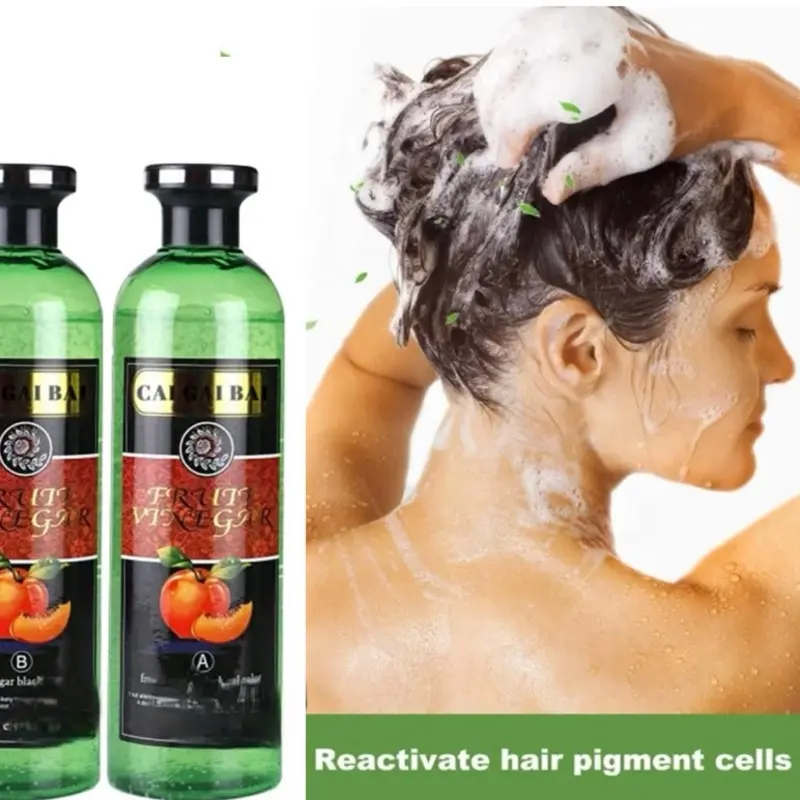 Premium Black Hair Color Gel  OrganicBlack Hair - Haircare - Conditioner Hair Dye 250ml x 2 1