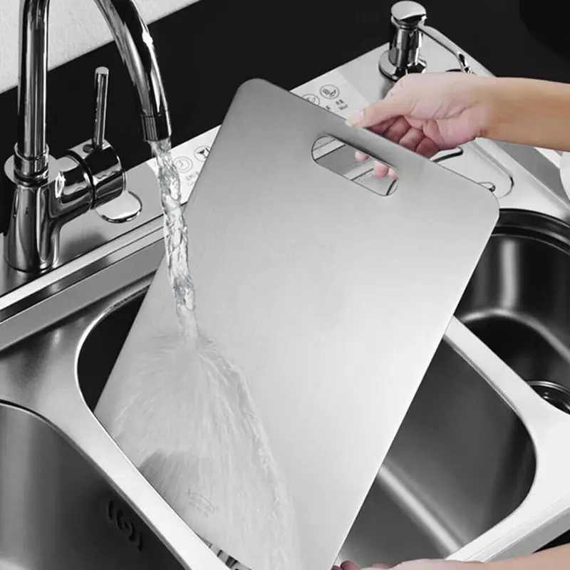 Cutting Board Double-Sided Titanium Cutting Boards for Kitchen Camping 5