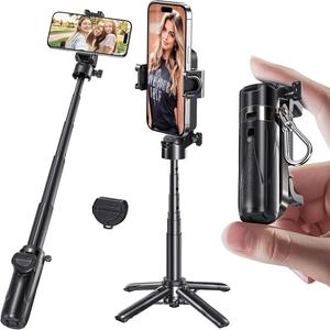 Portable Phone Selfie Stick Tripod, 1 Count Retractable Phone Tripod with Wireless Remote Control, Phone Accessories for Live Streaming, Video Recording
