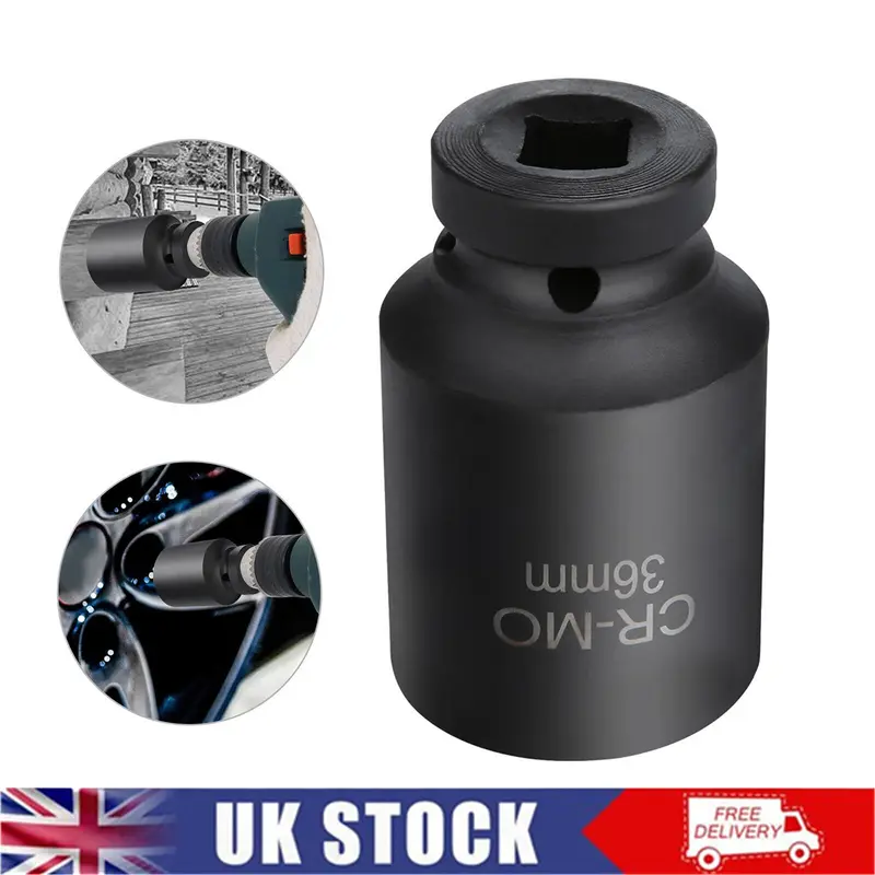 ✅[2-3 day arrival]NEW 36mm Deep Impact Socket 1/2 Inch Drive 6 Point Hub Nuts Flywheel Tool Car UK  UK 1