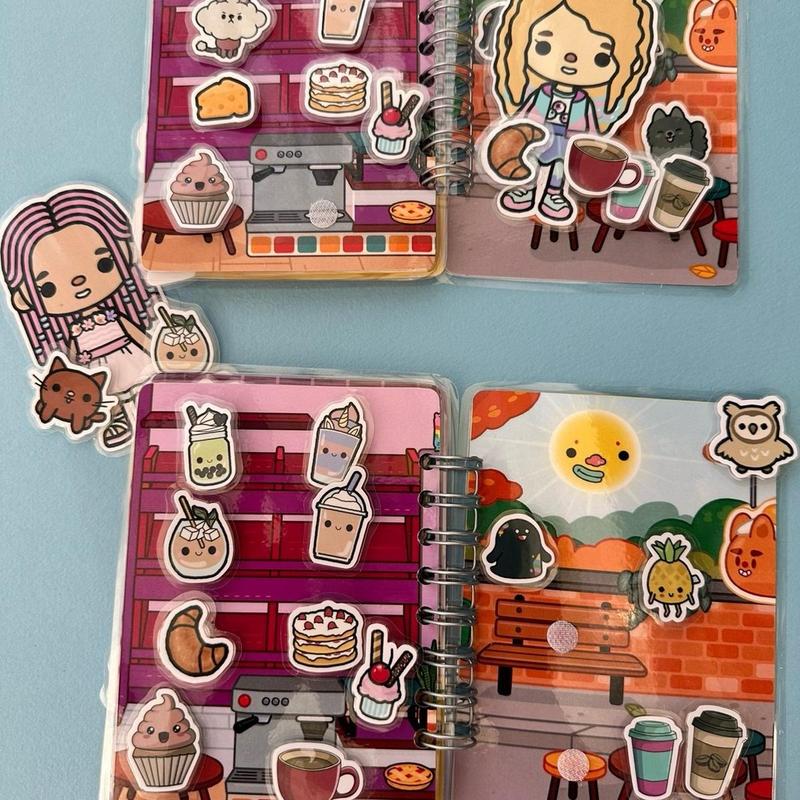 Toca Boca mini2 or Dream house and panda park. Game: Adventure Toy Figure Set for Imaginative Play, Arts & Crafts, Pretend Play, Activity Books? summer hause sticky book 5