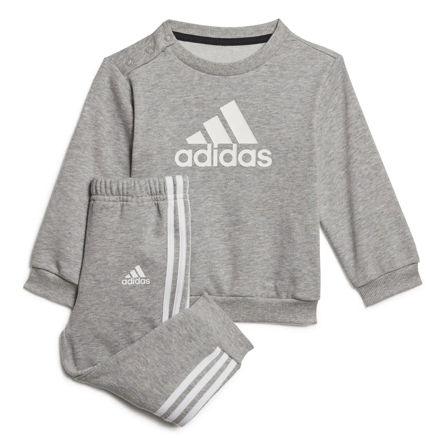 adidas Kids Infants Bos Jog French Terry Set Fleece Tracksuit Sports Casual