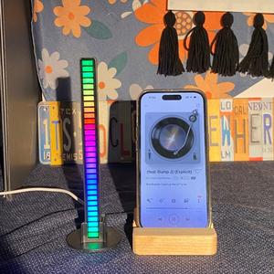 Voice-activated Rhythm Light Bar, Color Changing Voice Control Music Rhythm Light, RGB Ambient Light Bar, Atmosphere Light, Gadgets for The Home, Gaming Room Supplies