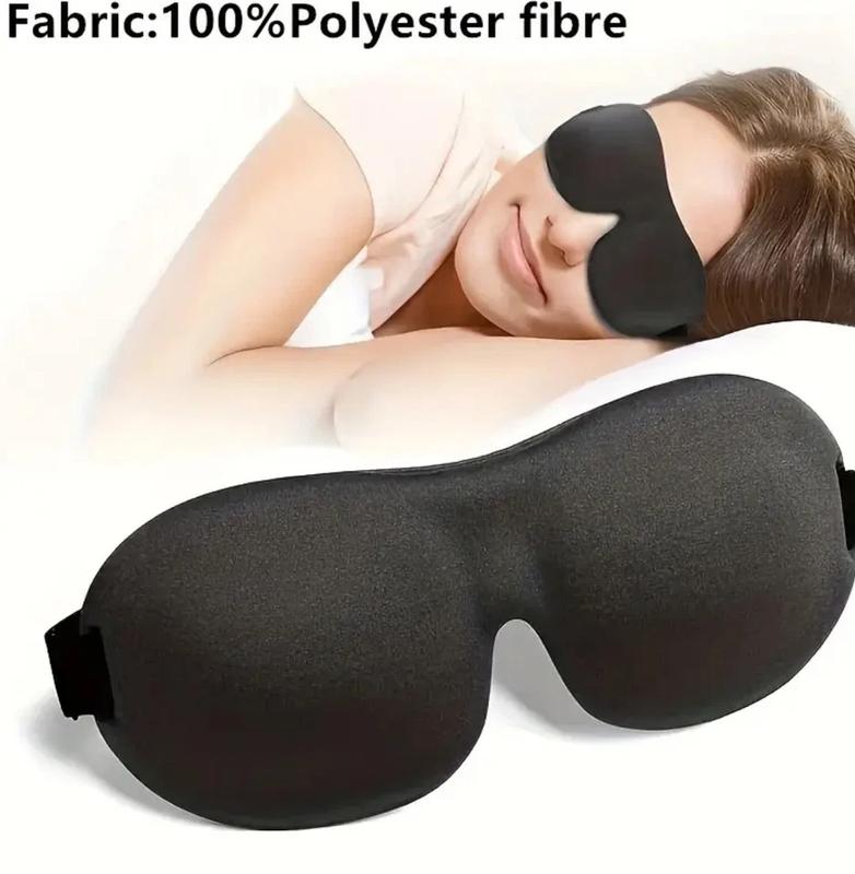 Soft Padded Sleep 3D Mask Eye Blackout Luxurious Blindfold Travel Eye Cover UK 5