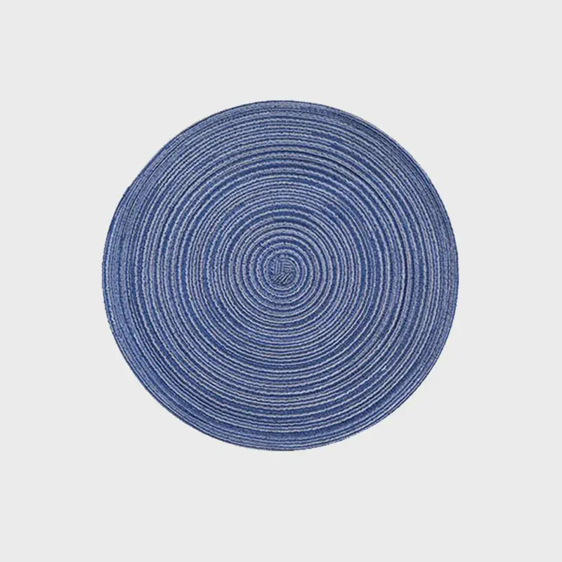 6Pcs Woven Ramie Placemats – Round Non-Slip Table Mats for Dining & Kitchen Use 6