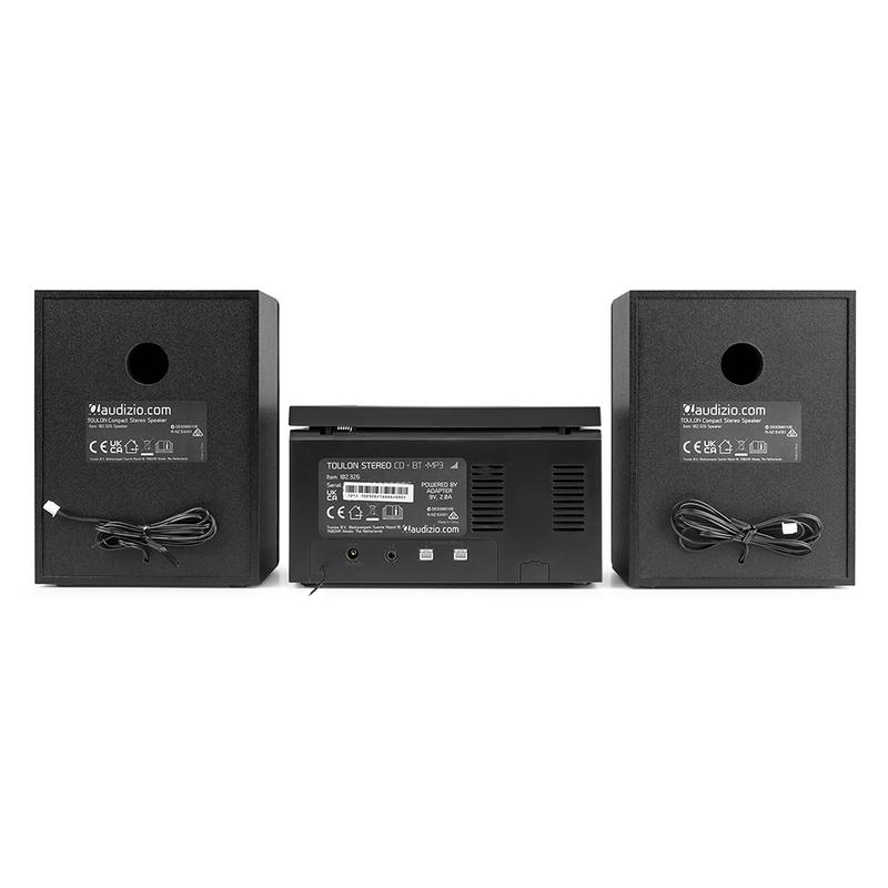 Audizio Toulon HiFi Stereo System with Bluetooth, CD Player - Black 8