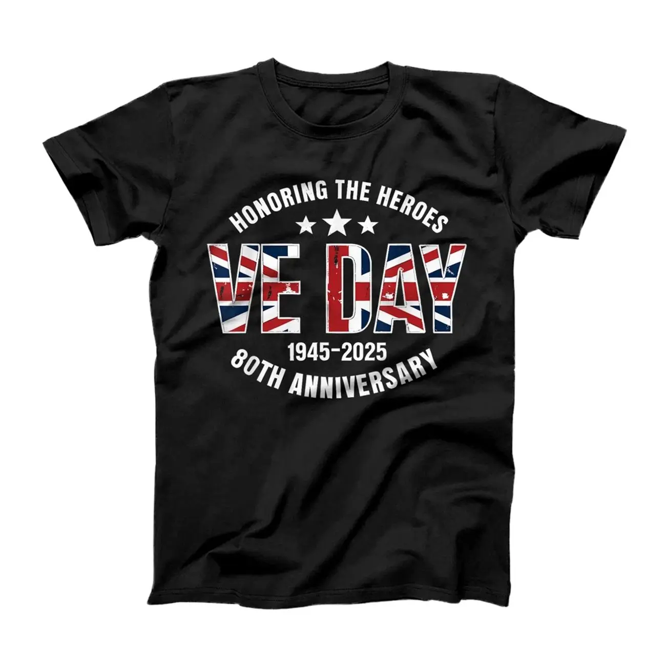 VE Day Flag 80th anniversary 2025 V E Day 80th, V-E Day 2025 T-Shirt - Sweatshirt - Hoodie D5A