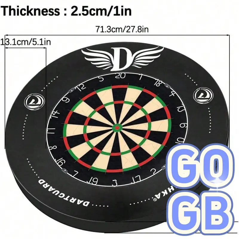 2025 NEW Dart Board Surround Ring, Dartboard Surround Black, Dartboard Wall Protector Multifunctional, Dart Board Wall Protector Ring Splicing For Dart Lovers (Easter Gifts) 0