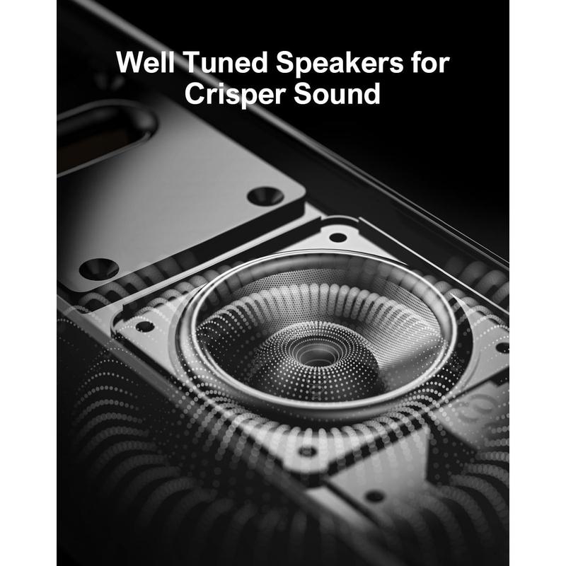 ULTIMEA 2.2ch Sound Bars for TV, Peak Power 100W, 2-in-1 Detachable Bluetooth 5.3 Soundbar for TV, 3 EQ Modes, Bass Adjustable for TV Speakers, ARC/Optical/Aux/Wall Mount, Apollo S40 Detachable Series 2