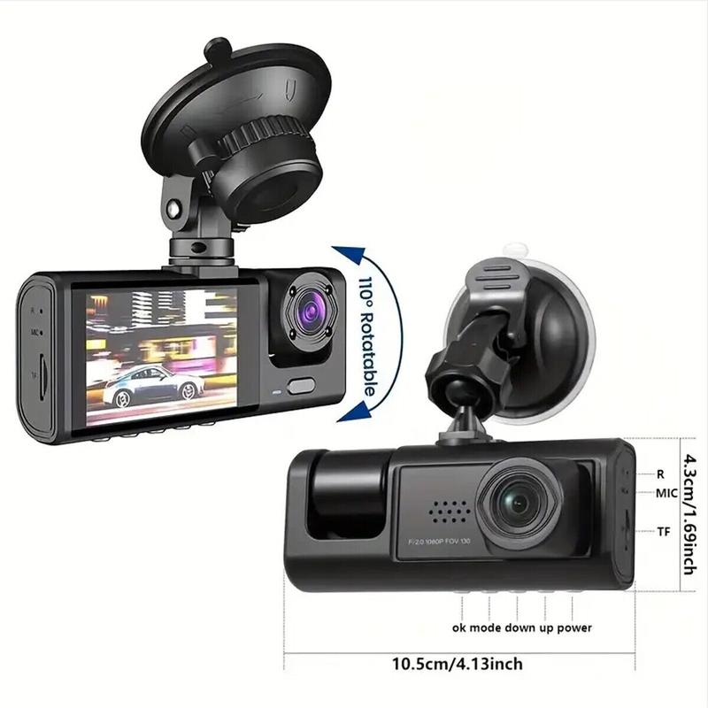 1080P Dual Lens Car Dash Cam Recorder G Sensor DVR Front and Rear Camera Video 2