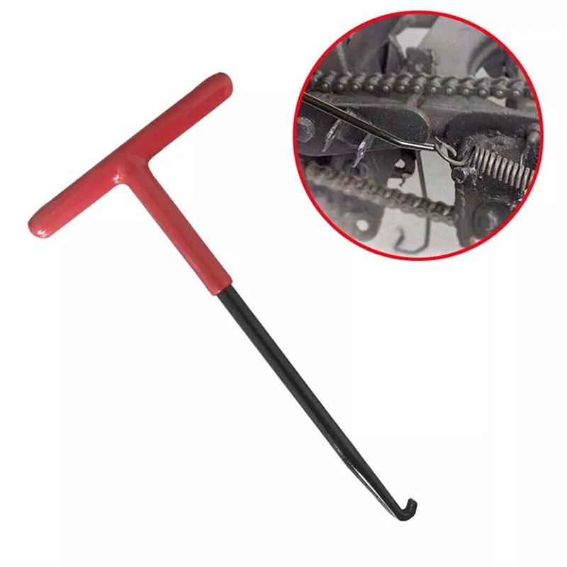 1/2 PCS Exhaust Spring Puller Tool Motorcycle Exhaust Spring Hooks, T Handle Hooks Snowmobile Spring Puller Removal Tool 4