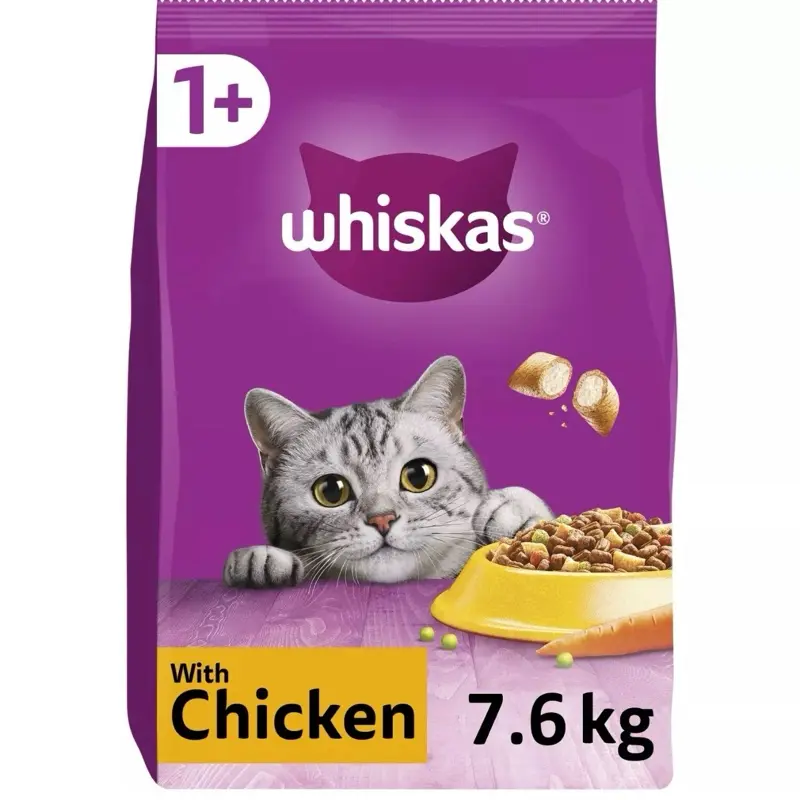 Whiskas Dry Cat food Adult, Kitten & Senior Pet Foods - Free Delivery 1