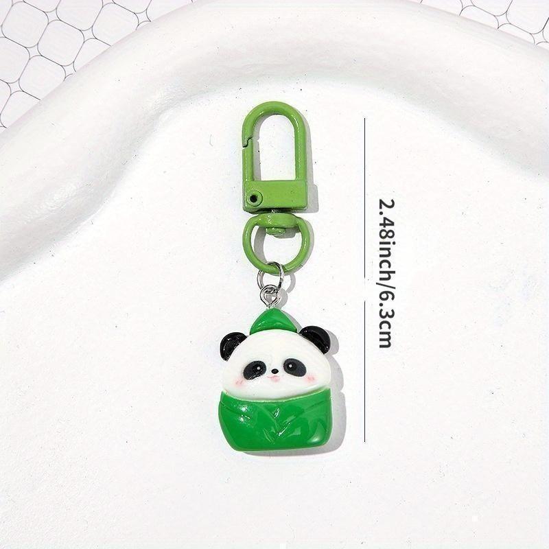 (Giveaway) 1pcs Cute Cartoon Panda Keychains, Aluminum Alloy Uncharged Key Ring Charms for Backpacks, Bags, Perfect Gift for Family and Friends 8
