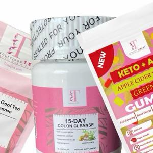 Ultimate New year bundle: 3 in 1. 15 days colon capsule , 28 days body goal tea bags and Keto+ACV green tea gummies bundle Natural Vitamin Dietary supplement health  support acv vegan