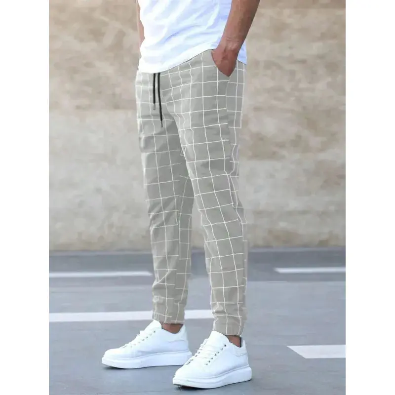 Men’s Plaid Print Pants 4