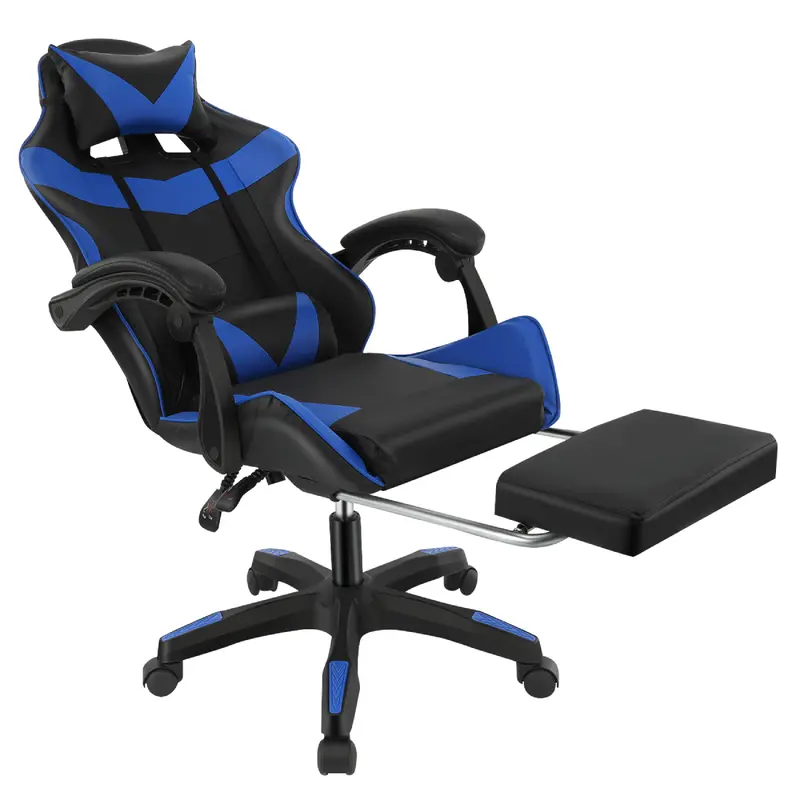 Ergonomic Leather Racing Gaming Chair Swivel Office Gamer Desk Chair UK 1