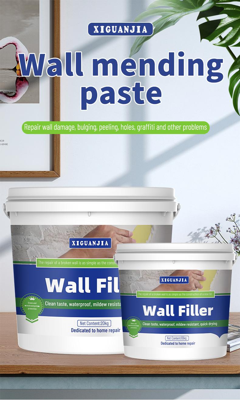 Product Introduction of Wall repair paste, white wall repair paste, waterproof and mildew proof putty paste, packaged in 500 barrels, with a complete set of repair tools 7