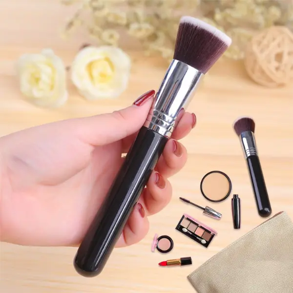 Flat Top Kabuki Foundation Makeup Brush – Perfect for Blending Liquid, Cream, Concealer, Powder & Flawless Cosmetic Application makeup brush 4