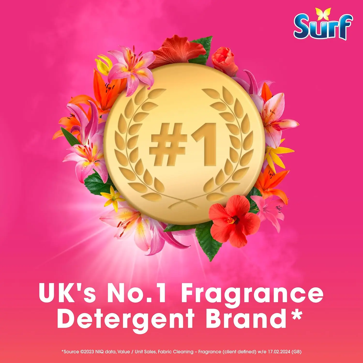 Surf Tropical Lily Washing Powder joy-infused fragrance with natural essential oil lasting up to 12 hours in wear for brilliantly clean laundry every time 23 washes 1.15 kg